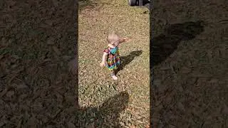 Grand baby can walk now.
