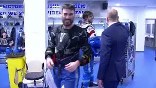 Раздевалка после победы над 