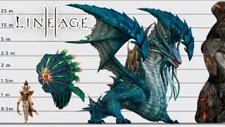 ⚔️ Lineage 2 Legends Unleashed: Raid Bosses Size Comparison | Satisfying Epic Encounter!