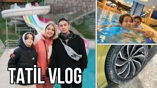 BİR GÜNLÜK TATİL VLOG !! YOLDA LASTİĞİMİZ PATLADI