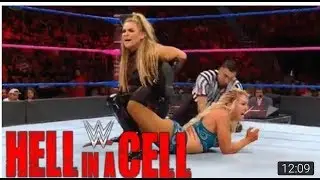 Charlotte Vs Natalya For Smackdown Woman Championship - WWE Hell In A Cell 8 October 2017