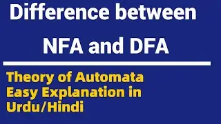 Difference between DFA and NFA | Theory of Automata | DFA | NFA