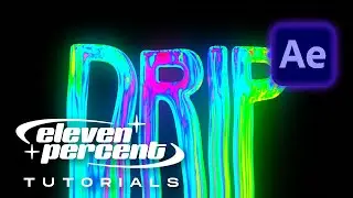How to Make Dripping Chrome Text Glow Effect | After Effects Tutorial