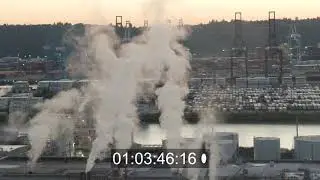 Industrial Inspire 2 Drone Shots with timecode