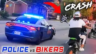 BIKERS VS COPS | Best Motorcycle Police Chase Compilation 2024