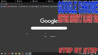 ✅  How To Restore Recently Closed Tabs In Google Chrome 🔴