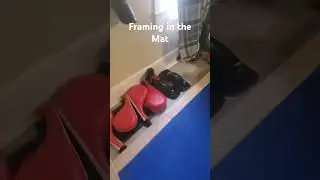 Framing the wrestling mat in the Dojo