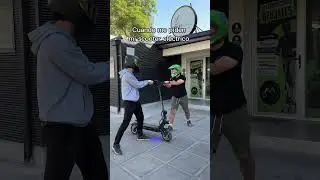 ¿Te ha pasado? 😂💚Ahora todos quieren un scooter eléctrico  