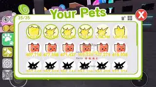 ДЕЛАЕМ РАДУЖНОГО ПИТОМЦА В PET SIMULATOR!!!