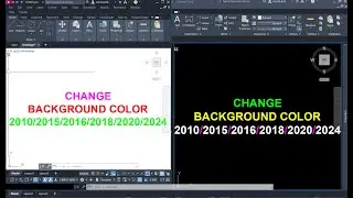 How to Change Background or screen Color in AutoCAD