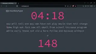 5 Minute Monkeytype Random Typing | ASMR Typing #typing #coding #asmr #typingasmr #touchtyping