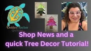 This week we will share shop news, and a quick and rustic tree ornament!