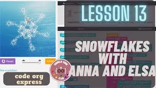 Lesson 13: Snowflakes with Anna and Elsa