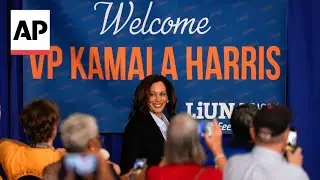 Vice President Kamala Harris campaigns before union crowd in Detroit
