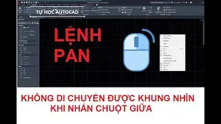 Sửa lỗi nhấn giữ chuột giữa hiện truy bắt điểm trong autocad