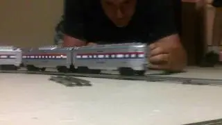 Lionel O Scale Train Set With Amtrak Train (Really Old)