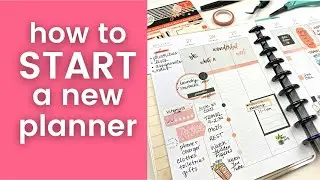 How to start a new planner SERIES part 3: How to PLAN your week