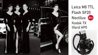 Shooting models with film & flash : Leica M6 TTL, Flash SF20, Noctilux f/0.95