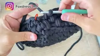 Корзинка крючком #вязаниекрючком