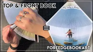 Fore Edge Book Art // Top & Front Book // Panoramic // Dual aspect Photo Strip Book
