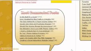 Display Your Most Commented Posts in WordPress on a Badge