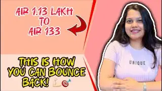 How to Bounce Back💪🏻 from 6 digit rank? ~ Dr Manaswi Dutta AIR 133 shares Her Message! ✨ Must Watch🎯