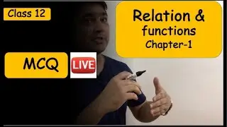 Class 12 | MCQ Live | Relation and functions