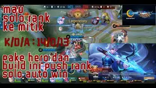 Build miya terbaru paling sakit - gameplay miya push rank  solo auto win