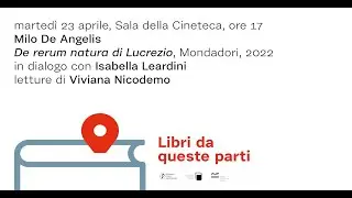 Milo De Angelis, De rerum natura di Lucrezio