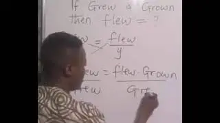 If GREW is GROWN, then FLEW = ?🤔. Math teacher teaches English grammar.