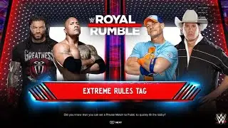 Team Roman Vs Team Cena Tornado Tag Match