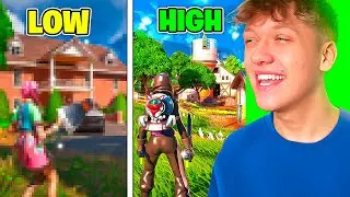 Fortnite Arena Win auf MAX vs LOW Settings 😳