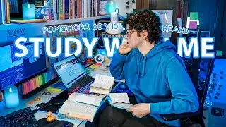 STUDY WITH ME LIVE | 12 HOURS ✨ Harvard Student, Rain sounds, Pomodoro 60, OneMonthStudyChallenge