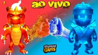 TORNEIO DO Theus XD 😀 STUMBLE GUYS AO VIVO 🥽 #stumbleguys