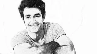 Photoshop Dersleri | Karakalem Çalışması | Photoshop Tutorials | Pencil Drawing