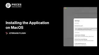 Installing the Application on MacOS | JetBrains Plugin
