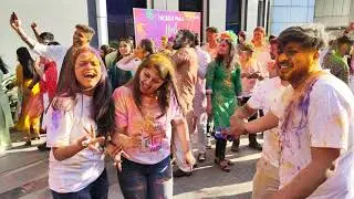 Holi festival celebration in office incedo gurugram | We're coders