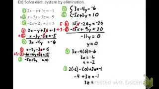 Solve a 3 Variable System by Elimination