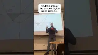 Finding the area of the shaded region using Calculus. #edjes #math #calculus #integral #mathtutor