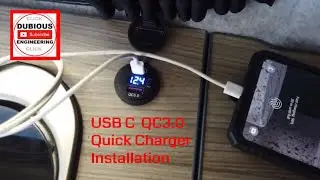DuB-EnG: How to Install USB C Fast and Superfast Charging sockets in T6 campervan Dashboard Cupboard