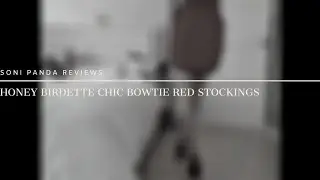 Honey Birdette Chic Bowtie Red Stockings