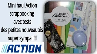 Mini haul Action scrapbooking tuto carterie scrapbooking scrap diy
