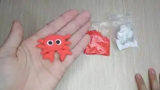 Как слепить краба из пластилина❤️❤️❤️