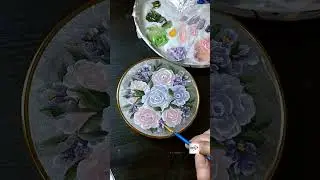 simple way to paint flowers one stroke painting acrylic paint