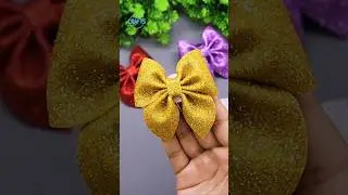 How to Make Bows with Foam Sheet - DIY Hair Accessories - DIY EVA Foam Bow 