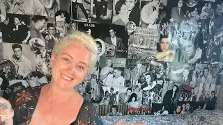My ELVIS wall…. Setup for filming! I am in my new house 🏡