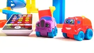 Мультфильмы про машинки, игрушечный телефон и весёлую викторину