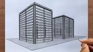 How to Draw a Township in 2 Point Perspective