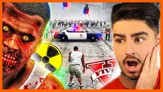 کل شهر جی تی ای تبدیل به زامبی شدن⛔ آخرین ویدیو من👽