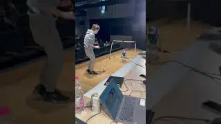 Robot NAO playing soccer as goal keeper @ GardA.I. - April 20th 2023 - Garda (VR)